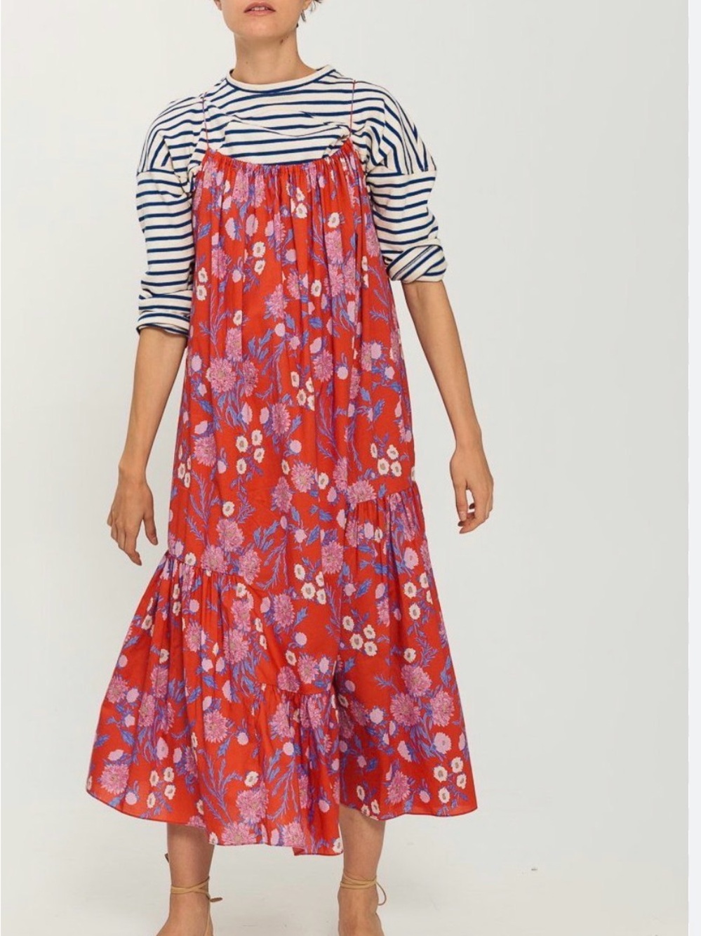 Caron Callahan aster dress poppy red - Picture 2 of 7
